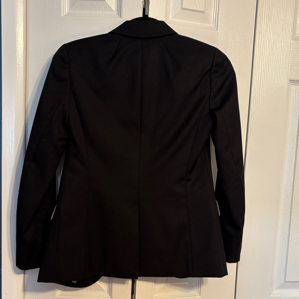 J CREW Classic Black Women's Blazer - Tailored Two-Button Jacket size 00P NWOT - Picture 10 of 10